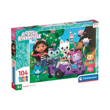 Clementoni Παιδικό Παζλ Super Color DreamWorks Gabby's Dollhouse 104 τμχ