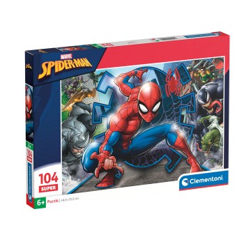 Clementoni Παιδικό Παζλ Super Color Marvel SpiderMan 104 τμχ