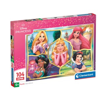 Clementoni Παιδικό Παζλ Super Color Disney Princesses 104 τμχ