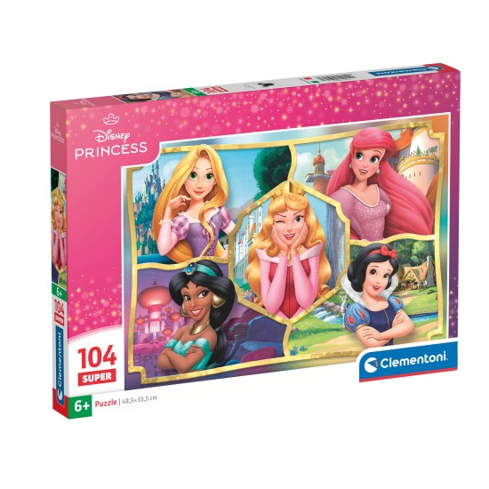 Clementoni Παιδικό Παζλ Super Color Disney Princesses 104 τμχ Clementoni Παιδικό Παζλ Super Color Disney Princesses 104 τμχ