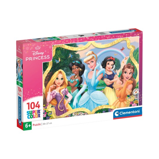 Clementoni Παιδικό Παζλ Super Color Disney Prinncess 104 τμχ Clementoni Παιδικό Παζλ Super Color Disney Prinncess 104 τμχ