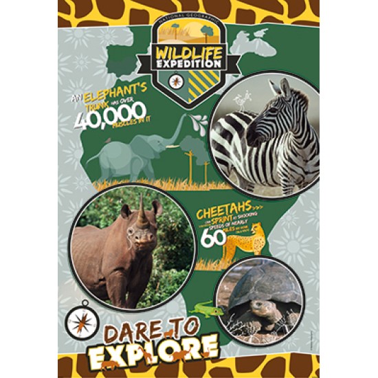 Clementoni Παιδικό Παζλ Super Color National Geo Kids Wildlife 180 τμχ Clementoni Παιδικό Παζλ Super Color National Geo Kids Wildlife 180 τμχ