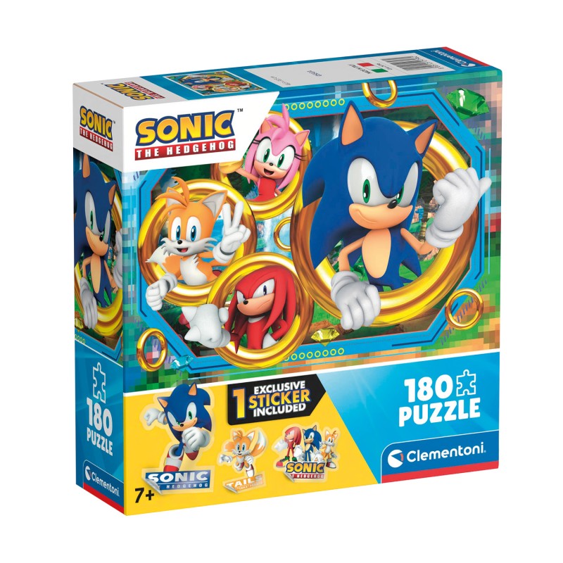 Clementoni Παιδικό Παζλ Supercolor Impossible Sonic 180 τμχ