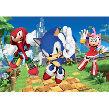 Clementoni Παιδικό Παζλ Maxi Super Color Sonic The Hedgehog 104 τμχ