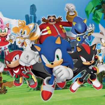 Clementoni Παιδικό Παζλ Super Color Sonic The Hedgehog 104 τμχ