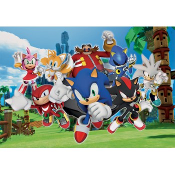 Clementoni Παιδικό Παζλ Super Color Sonic The Hedgehog 104 τμχ