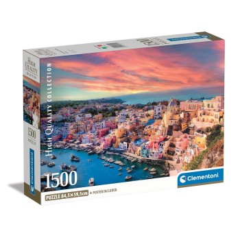 Clementoni Παζλ High Quality Collection Το Νησάκι της Προσίντα 1500 τμχ - Compact Box