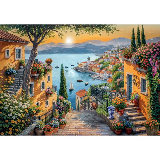 Clementoni Παζλ High Quality Collection Ο Δρόμος προς το Λιμάνι 1500 τμχ - Compact Box