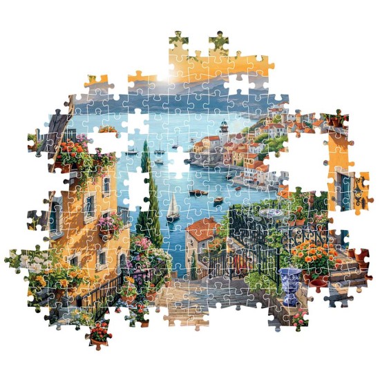 Clementoni Παζλ High Quality Collection Ο Δρόμος προς το Λιμάνι 1500 τμχ - Compact Box