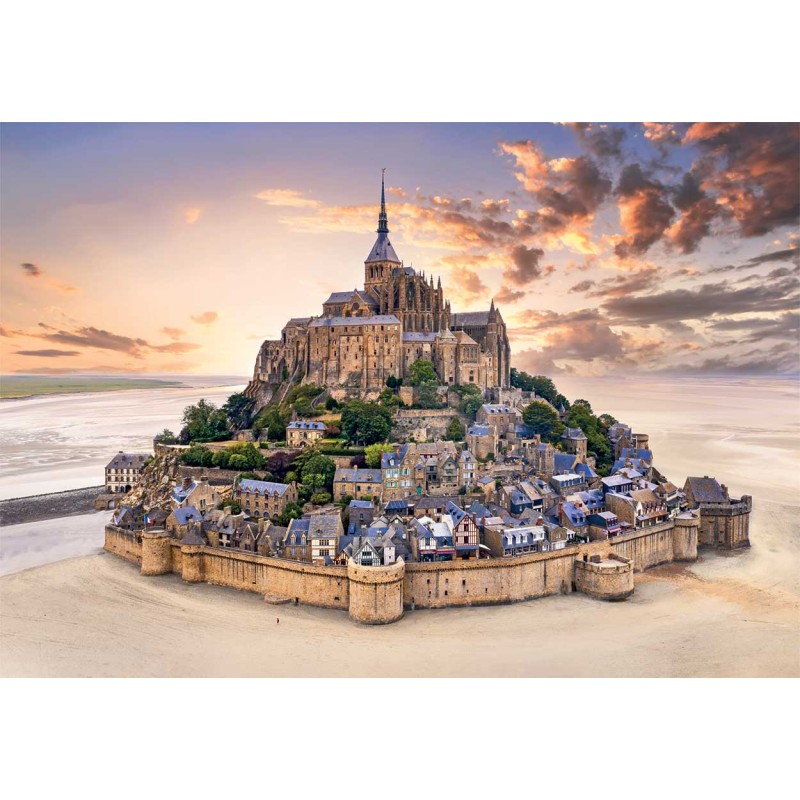 Clementoni Παζλ High Quality Collection Ανάδυση του Σεν Μισέλ 1500 τμχ - Compact Box