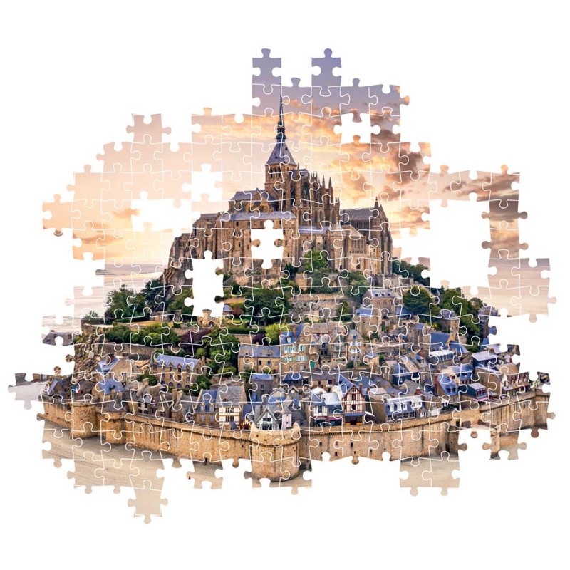 Clementoni Παζλ High Quality Collection Ανάδυση του Σεν Μισέλ 1500 τμχ - Compact Box