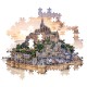 Clementoni Παζλ High Quality Collection Ανάδυση του Σεν Μισέλ 1500 τμχ - Compact Box