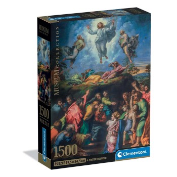 Clementoni Παζλ Museum Collection Raphael: Η μεταμόρφωση 1500 τμχ - Compact Box