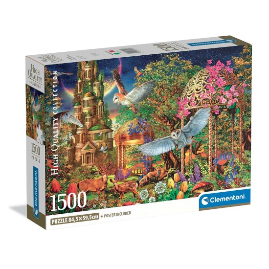 Clementoni Παζλ High Quality Collection Φανταστικός Ξύλινος Κήπος 1500 τμχ - Compact Box Clementoni Παζλ High Quality Collection Φανταστικός Ξύλινος Κήπος 1500 τμχ - Compact Box