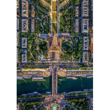 Clementoni Παζλ High Quality Collection Πάνω Από Το Παρίσι 1500 τμχ - Compact Box