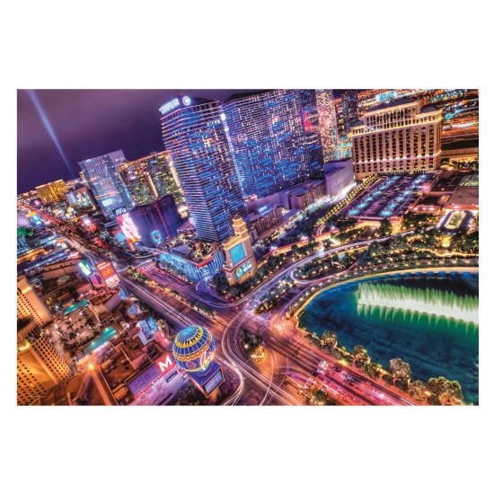 Clementoni Παζλ High Quality Collection Las Vegas Τη Νύχτα 2000 τμχ