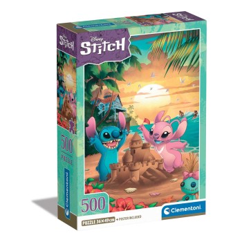 Clementoni Παζλ High Quality Collection Disney Stitch 500 τμχ - Compact Box