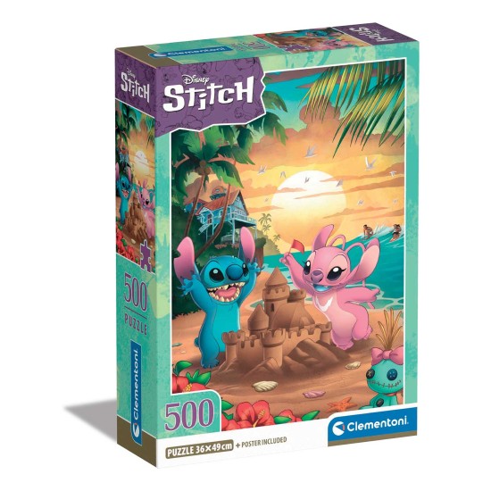 Clementoni Παζλ High Quality Collection Disney Stitch 500 τμχ - Compact Box Clementoni Παζλ High Quality Collection Disney Stitch 500 τμχ - Compact Box