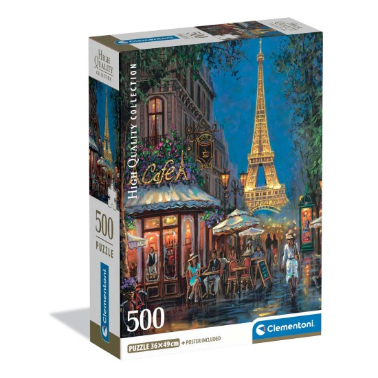 Clementoni Παζλ High Quality Collection Νύχτα στον Πύργο του Άιφελ 500 τμχ - Compact Box Clementoni Παζλ High Quality Collection Νύχτα στον Πύργο του Άιφελ 500 τμχ - Compact Box