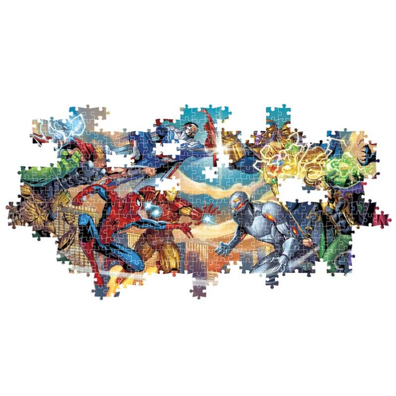 Clementoni Παζλ Panorama High Quality Collection Marvel Heroes vs Villains 1000 τμχ - Compact Box