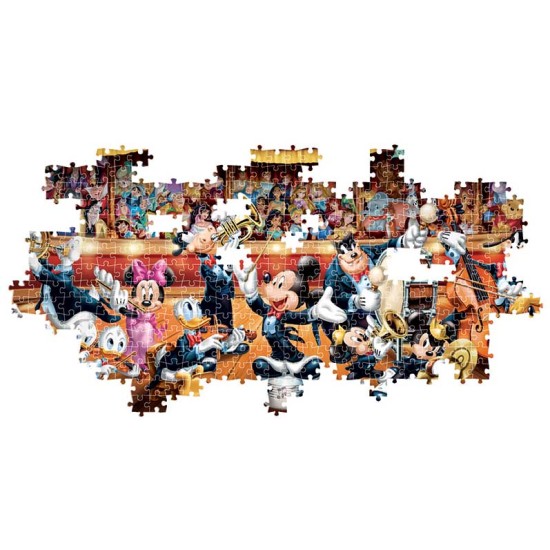 Clementoni Παζλ Panorama High Quality Collection Disney Ορχήστρα 1000 τμχ - Compact Box