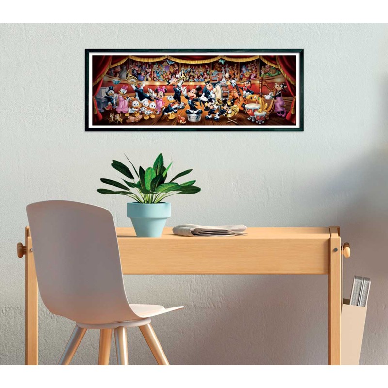 Clementoni Παζλ Panorama High Quality Collection Disney Ορχήστρα 1000 τμχ - Compact Box