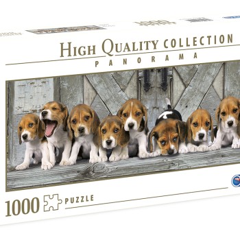 Clementoni Παζλ Panorama High Quality Collection Σκυλάκια Beagles 1000 τμχ