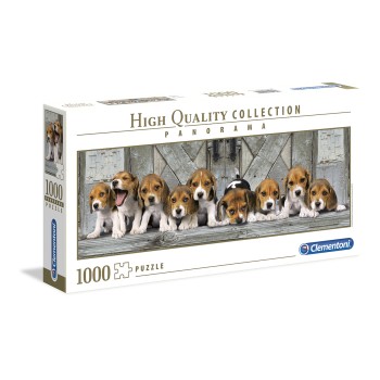 Clementoni Παζλ Panorama High Quality Collection Σκυλάκια Beagles 1000 τμχ