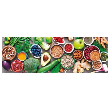 Clementoni Παζλ Panorama High Quality Collection Healthy Veggie 1000 τμχ