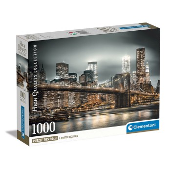 Clementoni Παζλ High Quality Collection New York Skyline 1000 τμχ - Compact Box