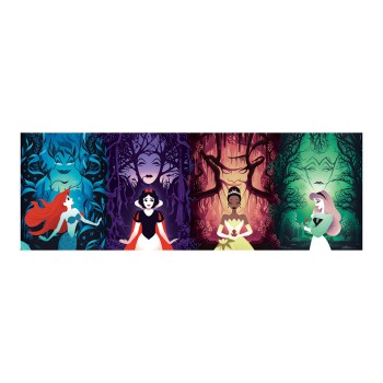 Clementoni Παζλ Panorama High Quality Collection Disney Πριγκίπισσες 1000 τμχ - Compact Box