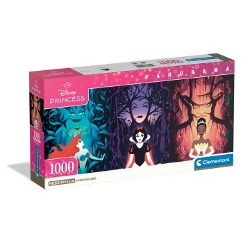 Clementoni Παζλ Panorama High Quality Collection Disney Πριγκίπισσες 1000 τμχ - Compact Box