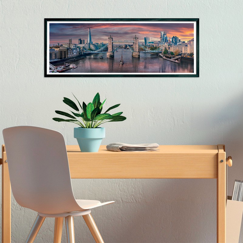 Clementoni Παζλ Panorama High Quality Collection Κατά Μήκος Του Ποταμού Τάμεση 1000 τμχ - Compact Bo