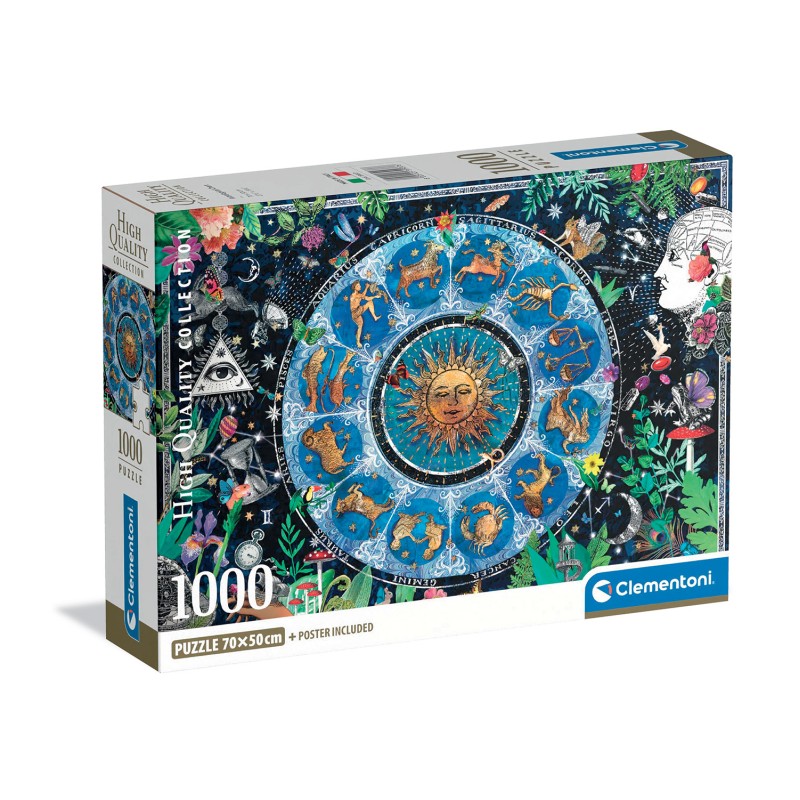 Clementoni Παζλ High Quality Collection Αστρολογικός Χάρτης 1000 τμχ - Compact Box