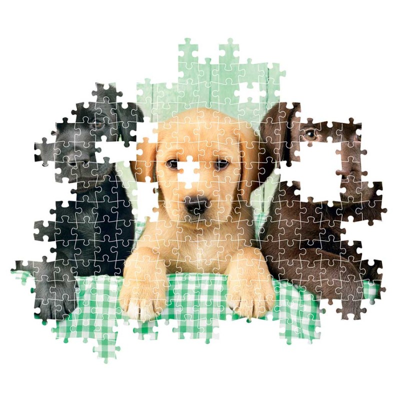 Clementoni Παζλ High Quality Collection Κουταβάκια Λαμπραντόρ 1000 τμχ - Compact Box
