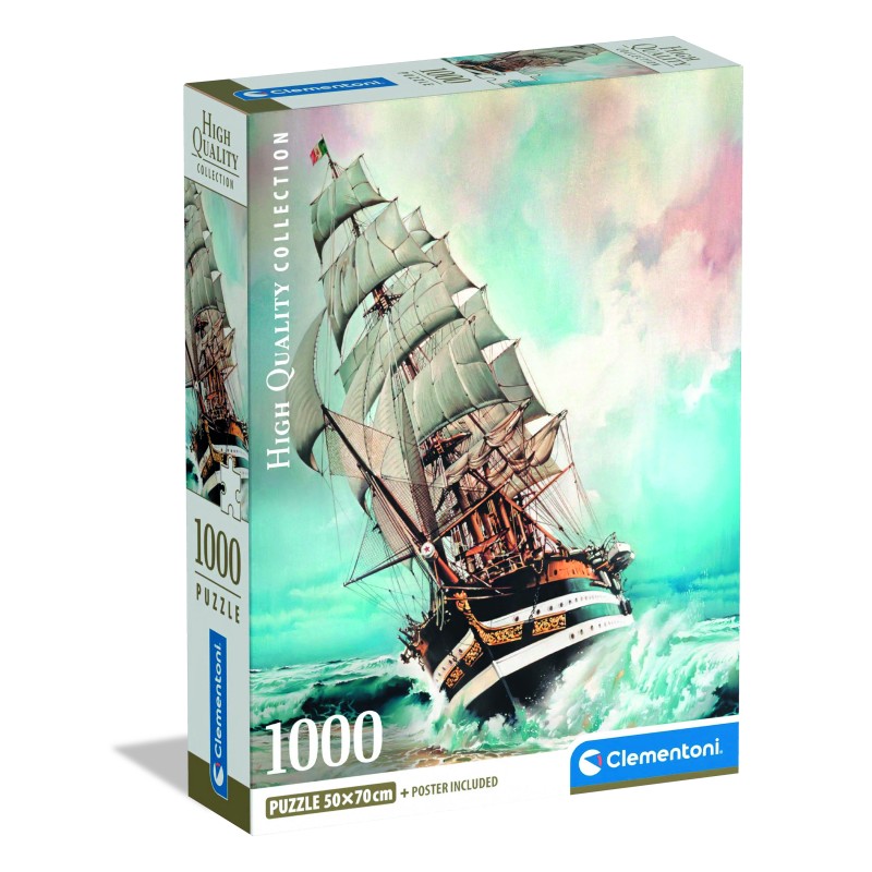 Clementoni Παζλ High Quality Collection Amerigo Vespucci 1000 τμχ - Compact Box