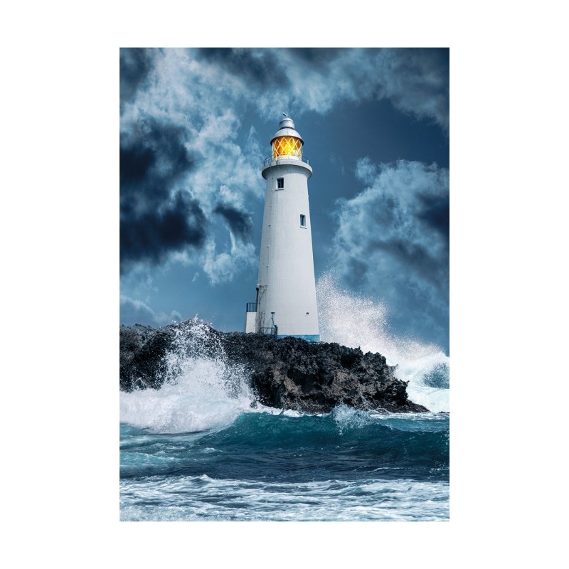 Clementoni Παζλ High Quality Collection Καταιγίδα Στο Φάρο 1000 τμχ - Compact Box