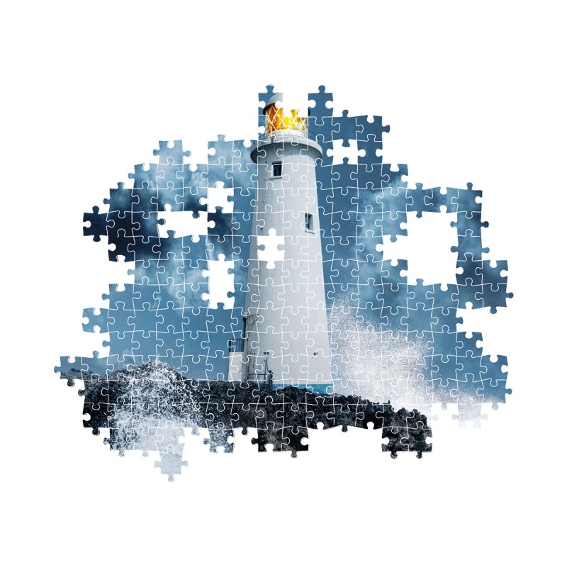 Clementoni Παζλ High Quality Collection Καταιγίδα Στο Φάρο 1000 τμχ - Compact Box