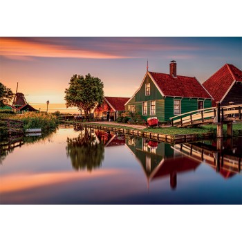 Clementoni Παζλ High Quality Collection Zaanse Schans Ολλανδία 1500 τμχ