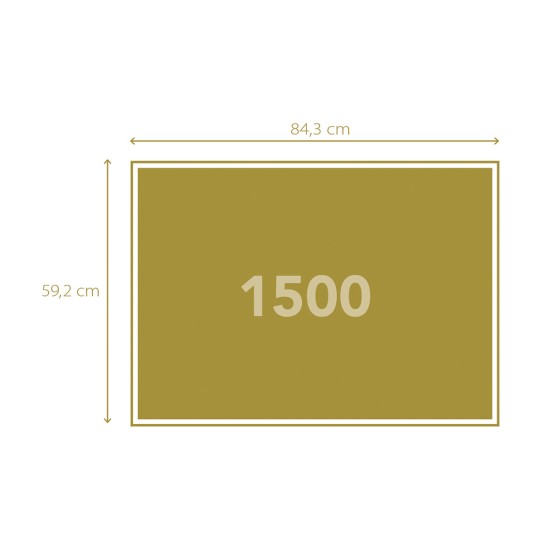 Clementoni Παζλ High Quality Collection Ταζ Μαχάλ 1500 τμχ - Compact Box