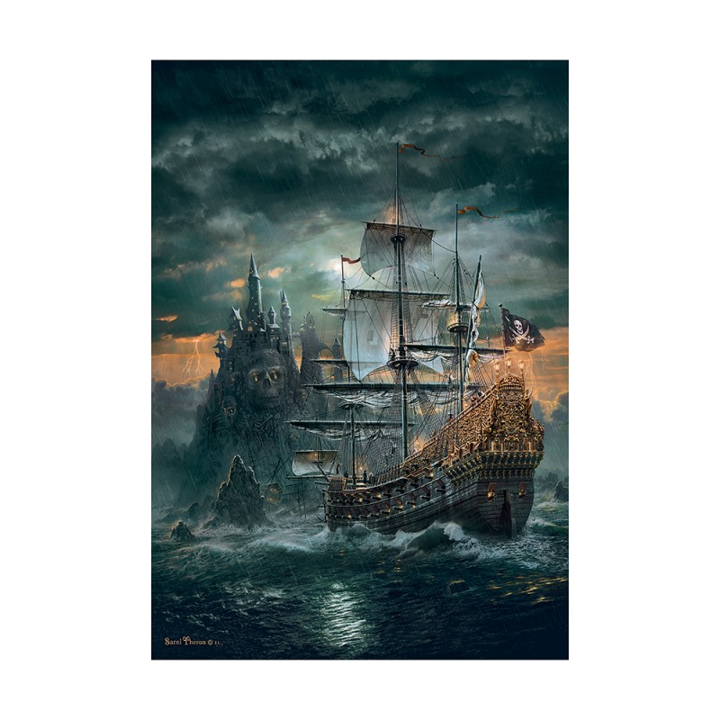 Clementoni Παζλ High Quality Collection Το Πλοίο Των Πειρατών 1500 τμχ - Compact Box