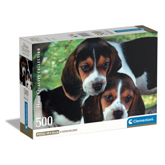 Clementoni Παζλ High Quality Collection Σκυλάκια 500 τμχ - Compact Box Clementoni Παζλ High Quality Collection Σκυλάκια 500 τμχ - Compact Box