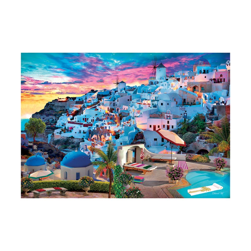 Clementoni Παζλ High Quality Collection Σαντορίνη 500 τμχ - Compact Box