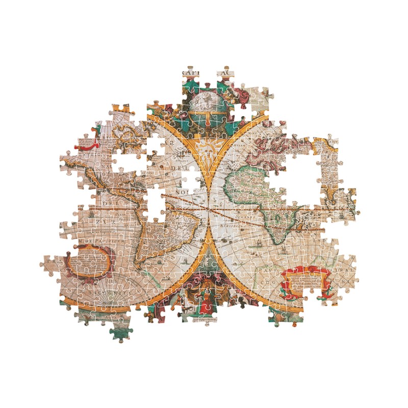 Clementoni Παζλ High Quality Collection Χάρτης Αντίκα 1000 τμχ - Compact Box