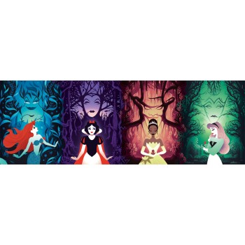 Clementoni Παζλ Panorama Disney Πριγκίπισσες 1000 τμχ