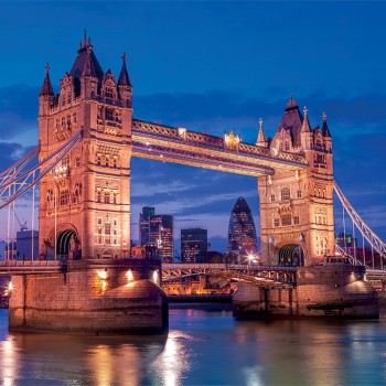 Clementoni Παζλ High Quality Collection Γέφυρα Του Λονδίνου Τη Νύχτα 1000 τμχ - Compact Box