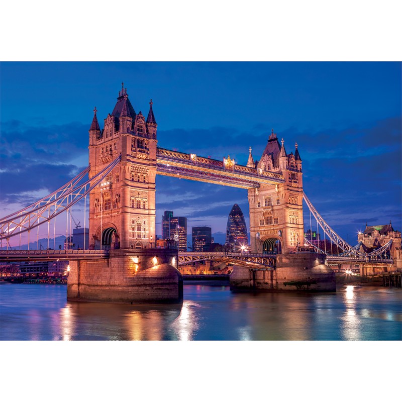 Clementoni Παζλ High Quality Collection Γέφυρα Του Λονδίνου Τη Νύχτα 1000 τμχ - Compact Box