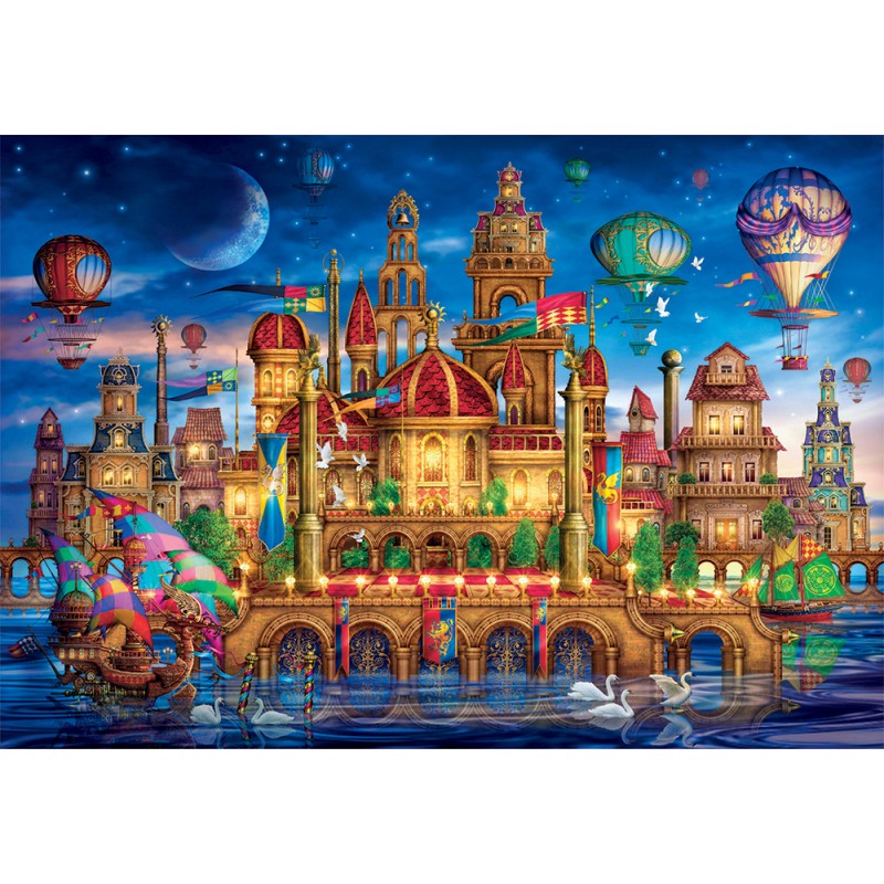 Clementoni Παζλ High Quality Collection Downtown 1000 τμχ - Compact Box