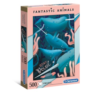 Clementoni Παζλ Fantastic Animals Ναρβάλ 500 τμχ