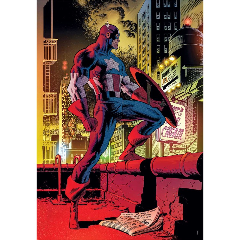 Clementoni Παζλ High Quality Collection Marvel Captain America 1000 τμχ - Compact Box